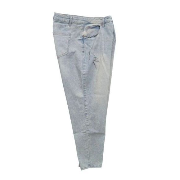 Time & Tru Acid Wash Jeans Women 18R 5 Pocket Cotton Blend Straight Leg - Picture 2 of 6